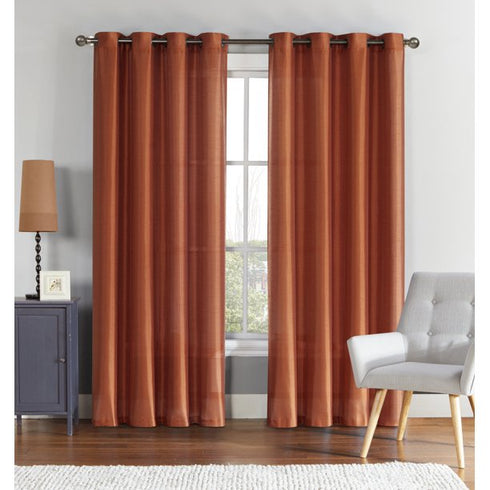 Adore the Decor™ Faux Silk 54 x 84 in. Single Grommet Curtain Panel